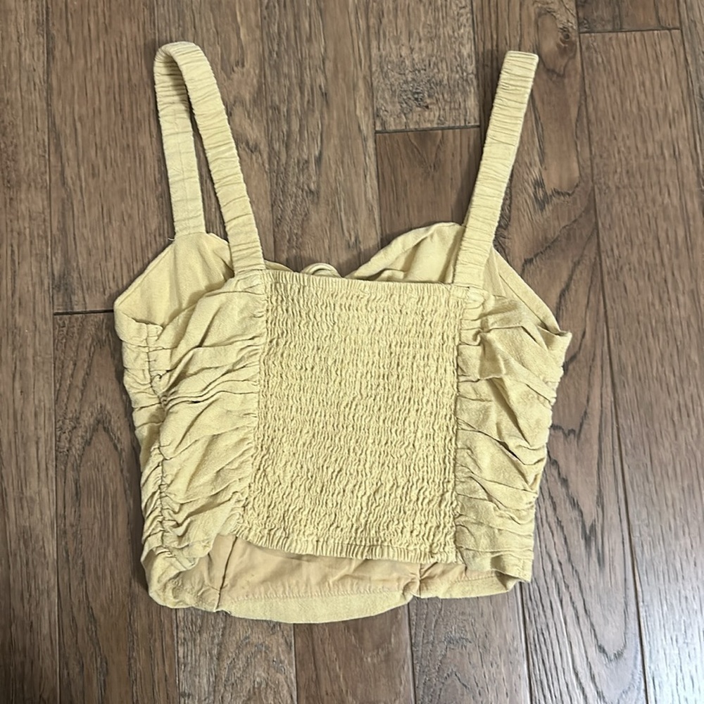 Yellow Cropped Tank - Picture 3 of 3